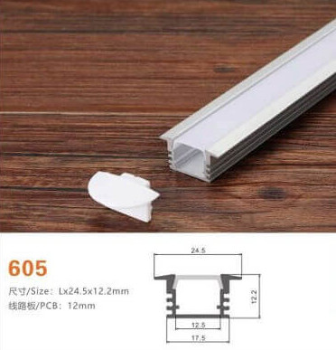 Led thanh nhôm định hình 605 âm tường