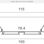 Led thanh nhôm định hình 10040 âm tường